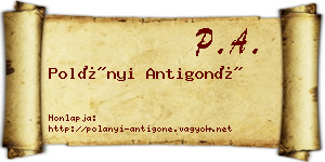 Polányi Antigoné névjegykártya
